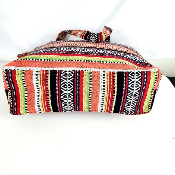 MOVING SALE FINAL PRICE NWOT Handmade cotton boho large tote bag - Picture 2 of 5